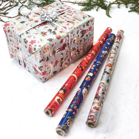 Gavepapir med julemotiver