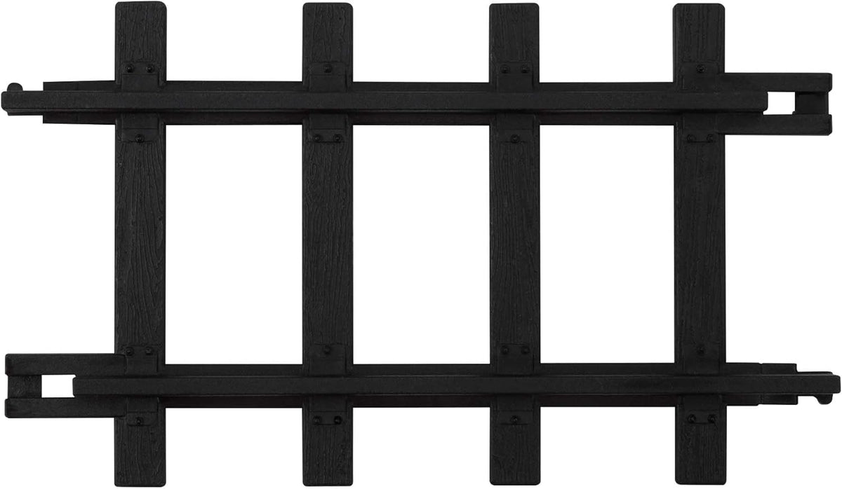 Lionel straight train track in black plastic