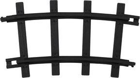 Lionel curved track in black plastic for ready-to-play trains