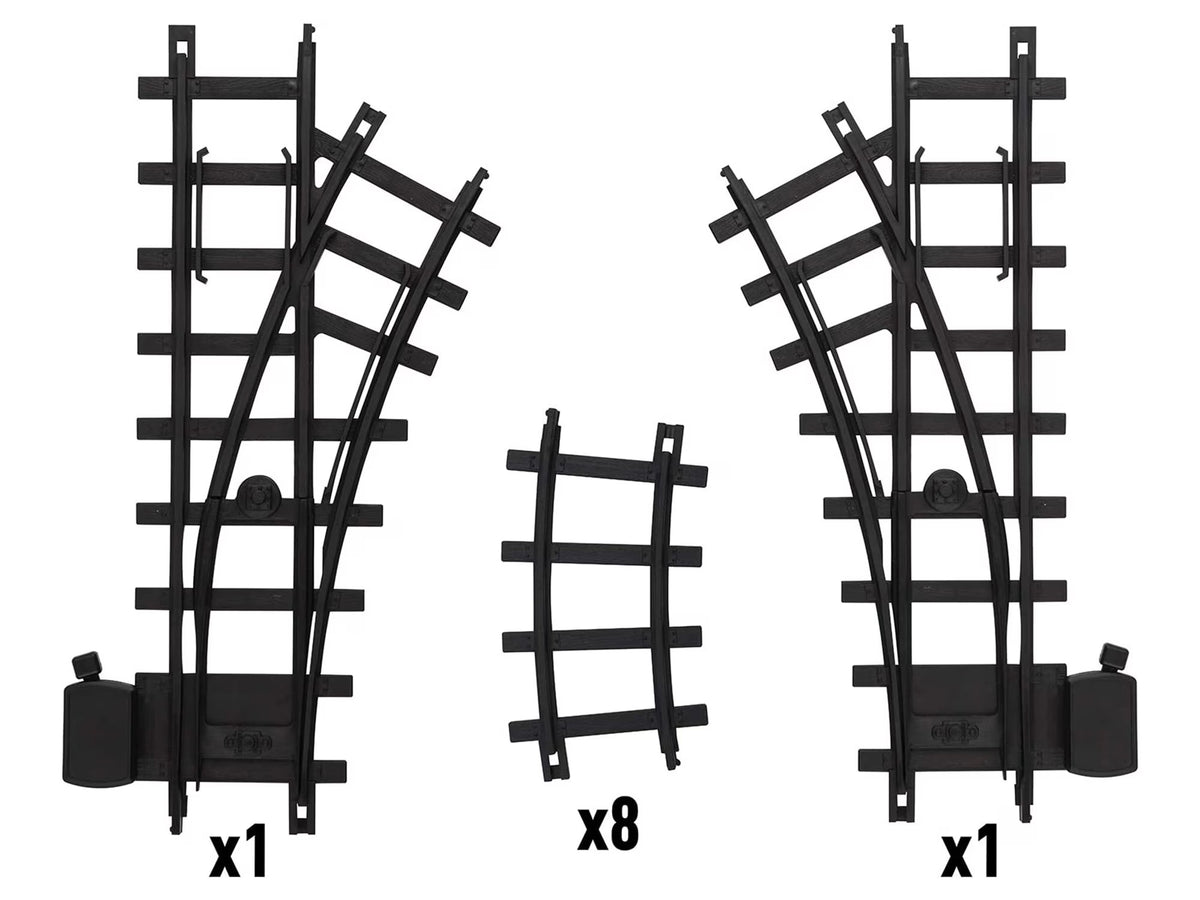 Lionel Ready To Play expansion set with 10 black plastic tracks from Lionel