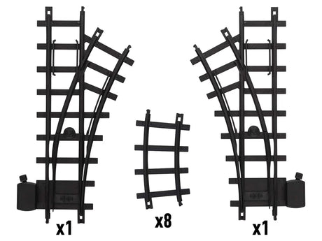 Lionel Ready To Play expansion set with 10 black plastic tracks from Lionel