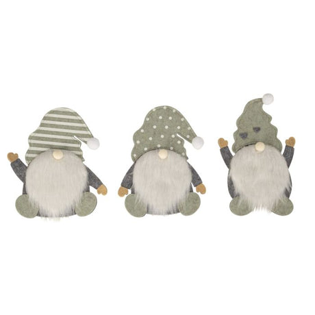 Bestikholdere Nissegnomer grå og grøn