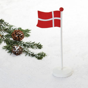 Flagstang med Dannebrog 25 cm høj