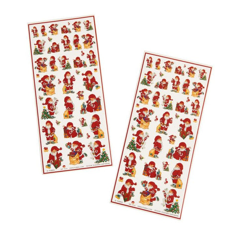 Klistermærker med julemænd