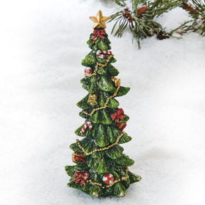 Juletræ med pynt 19 cm højt