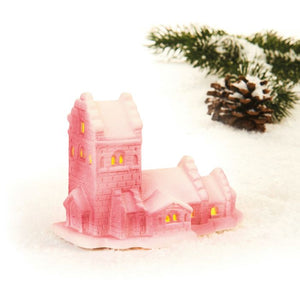 Landsbykirke med lys