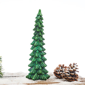 25 cm tall glitter-covered fir tree from Pobra