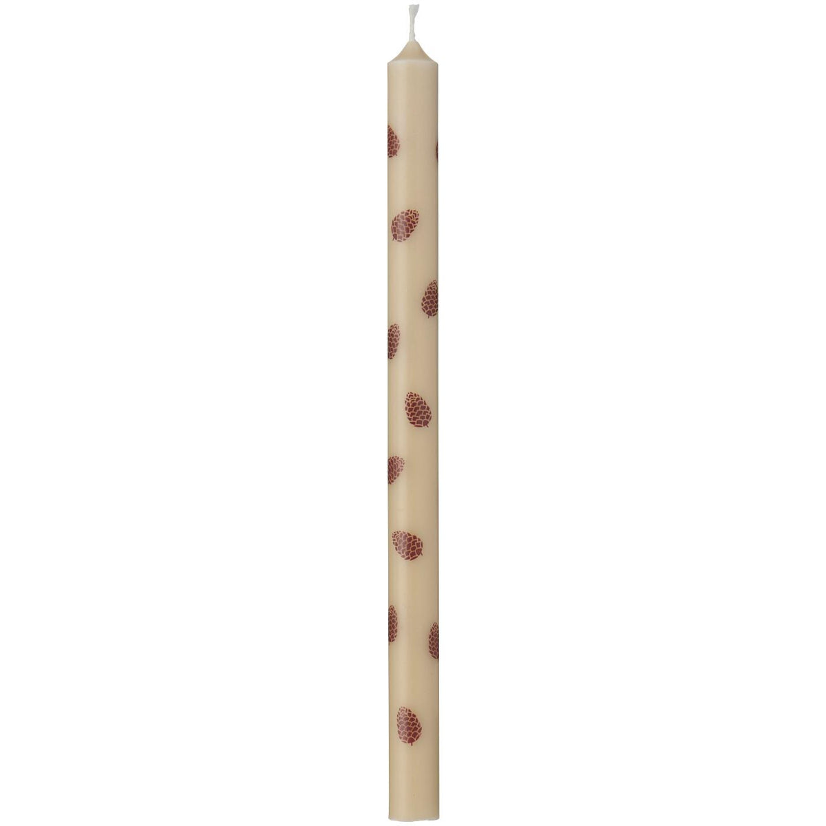 Candles with brown pine cones, 5-pack from Ib Laursen