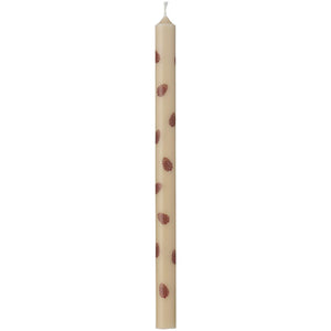 Candles with brown pine cones, 5-pack from Ib Laursen