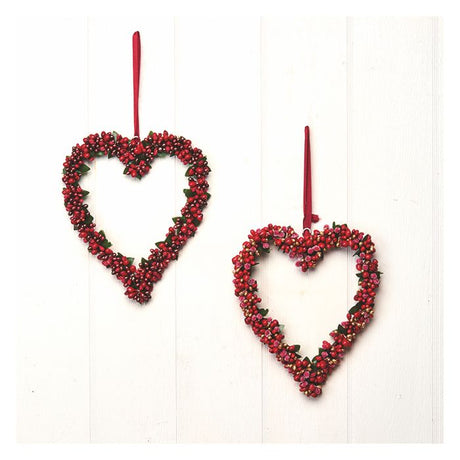 Mellem hjertekrans med røde bær