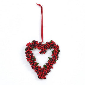 Hjerte med røde bær lille