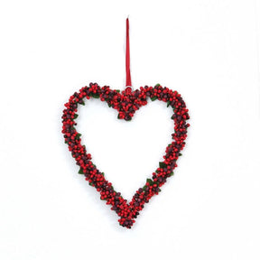 Hjerte med røde bær stor
