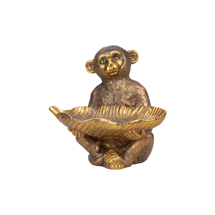 Abefigur siddende
