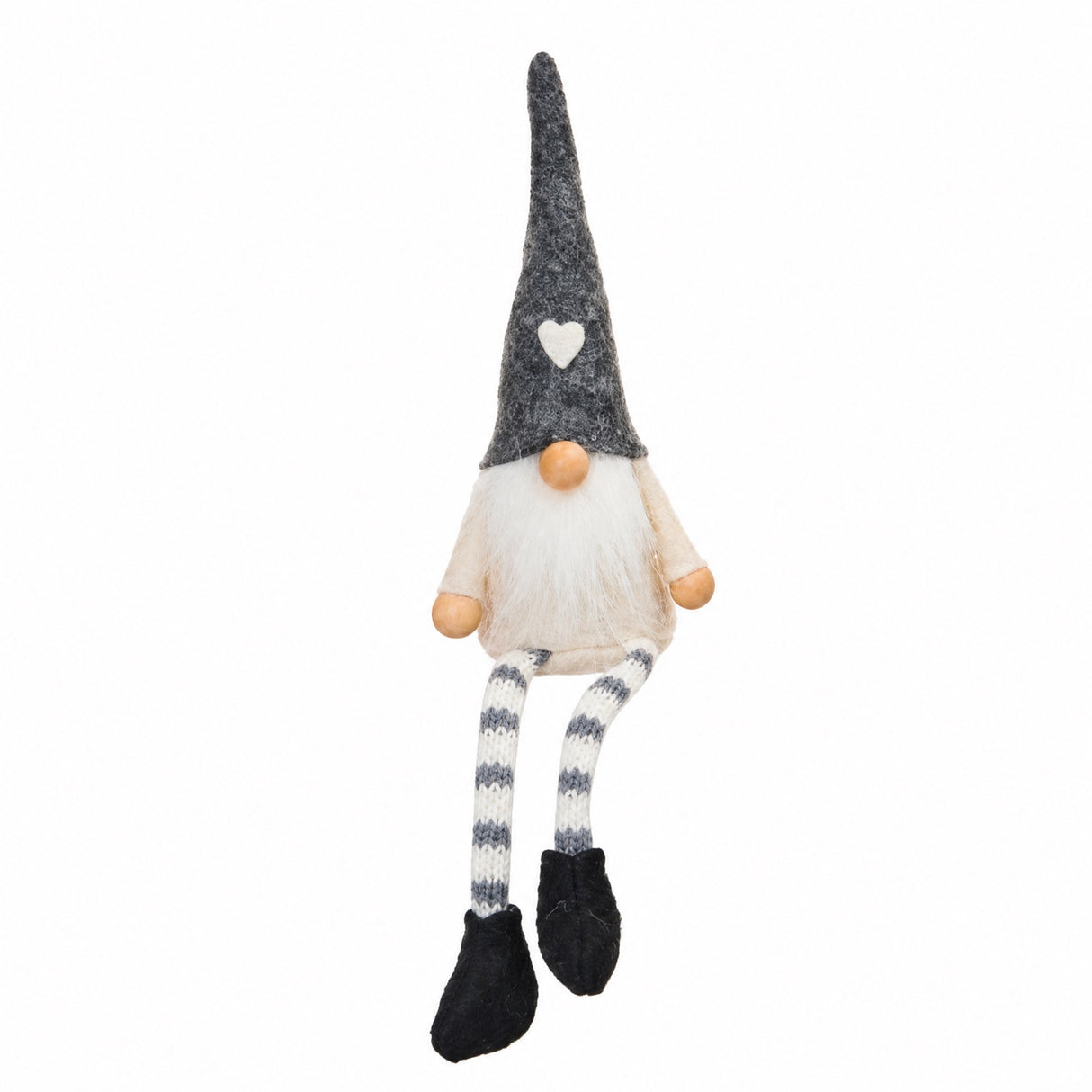 Santa gnome with hanging legs