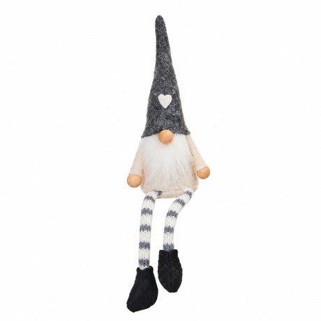 Santa gnome with hanging legs