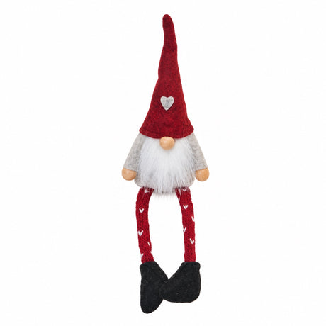 Santa gnome with hanging legs