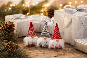 Cone-shaped Santa gnome