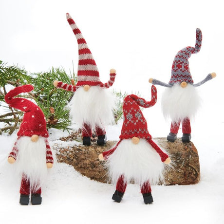 Nissegnomer med ståltråd i huen