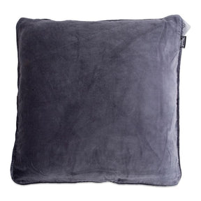 Pude i velour mørkegrå