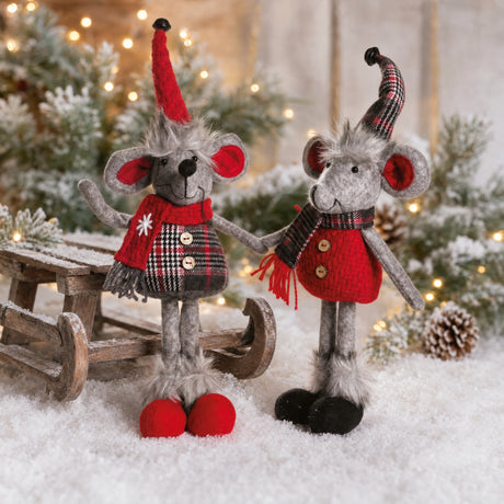 Christmas mouse with long legs