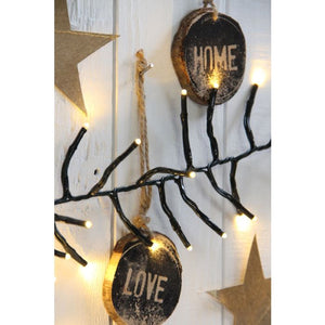 Lyskæde Klyngelys 2000 LED varm hvid 23 m