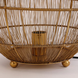 Castor bordlampe guldfarvet 