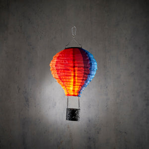 Luftballon med LED-flamme og solceller 45 cm høj