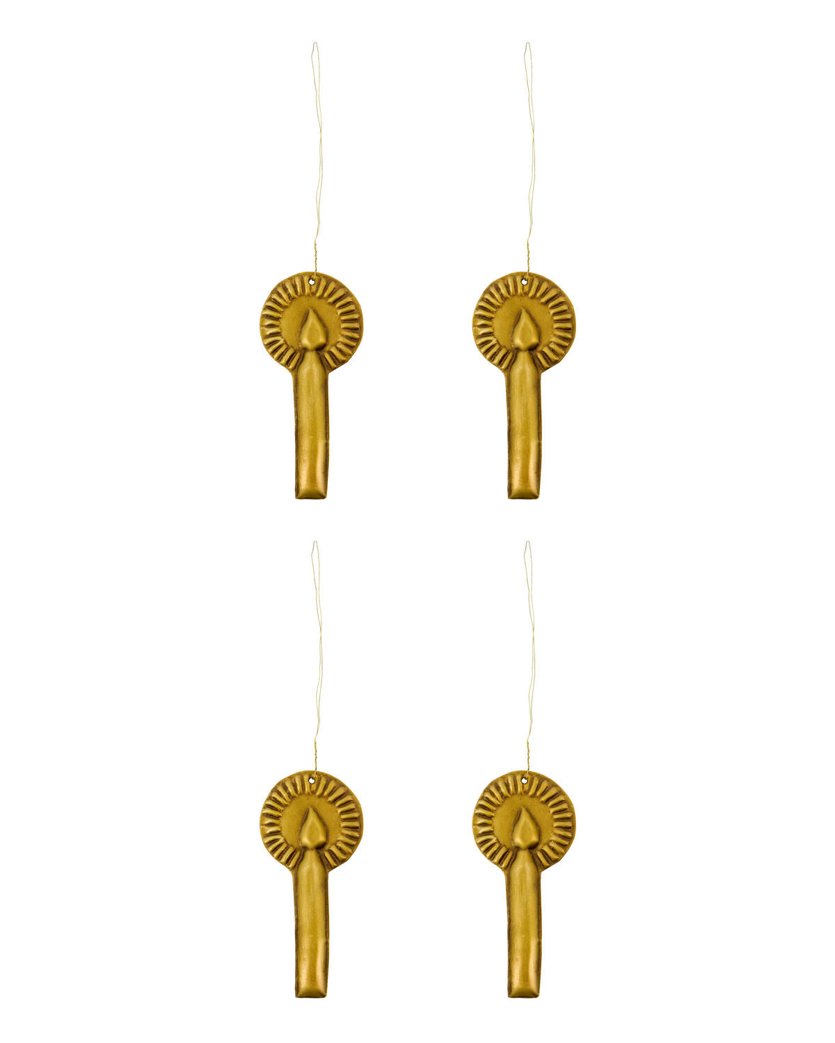 Brass Christmas hanging lights, 4-pack from House Doctor