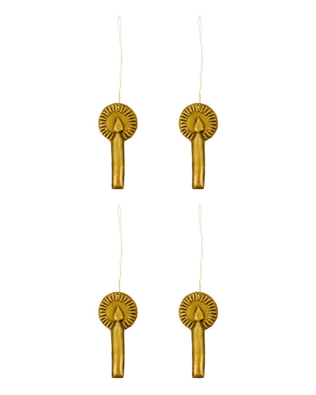 Brass Christmas hanging lights, 4-pack from House Doctor