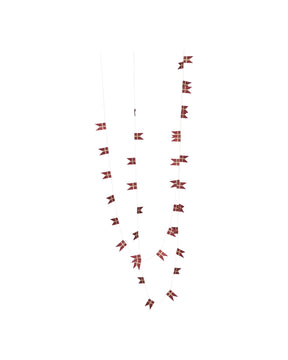 Flag garland in red and champagne from house Doctor, 5 m long