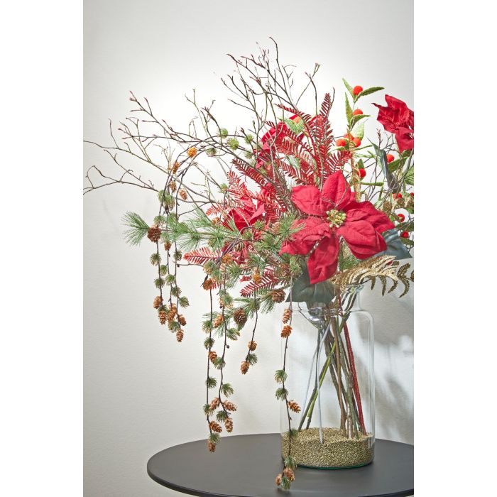 Julestjerne stilk rød