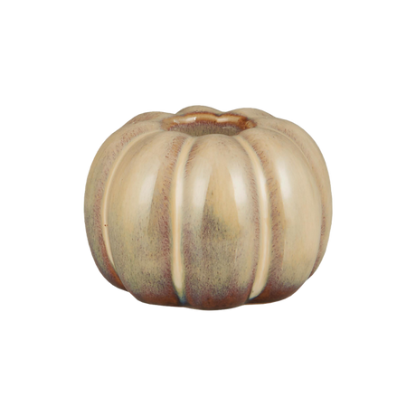 Ib Laursen græskar lysestage til kronelys set fra siden