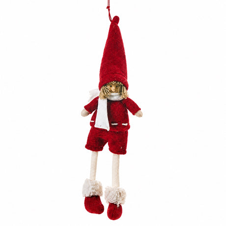 Elf with knitted legs