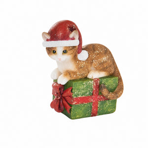 Dog or cat with gift