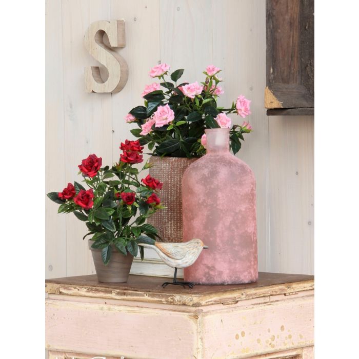 Rose lyserød 33 cm høj
