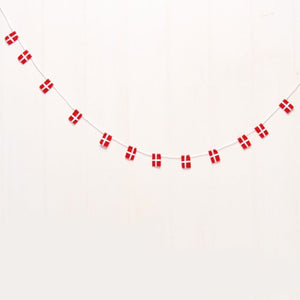 Flagguirlande med små filtflag