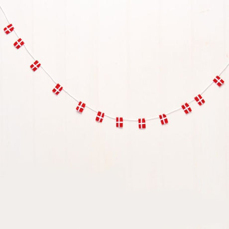Flagguirlande med små filtflag