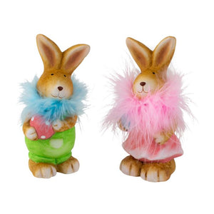 Påskehare med fjerkrans