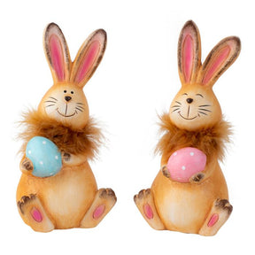 Påskehare med brun fjerkrans