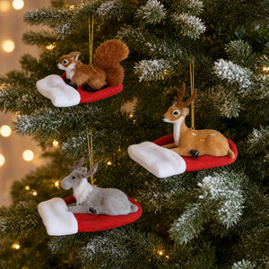 Forest animal on mitten