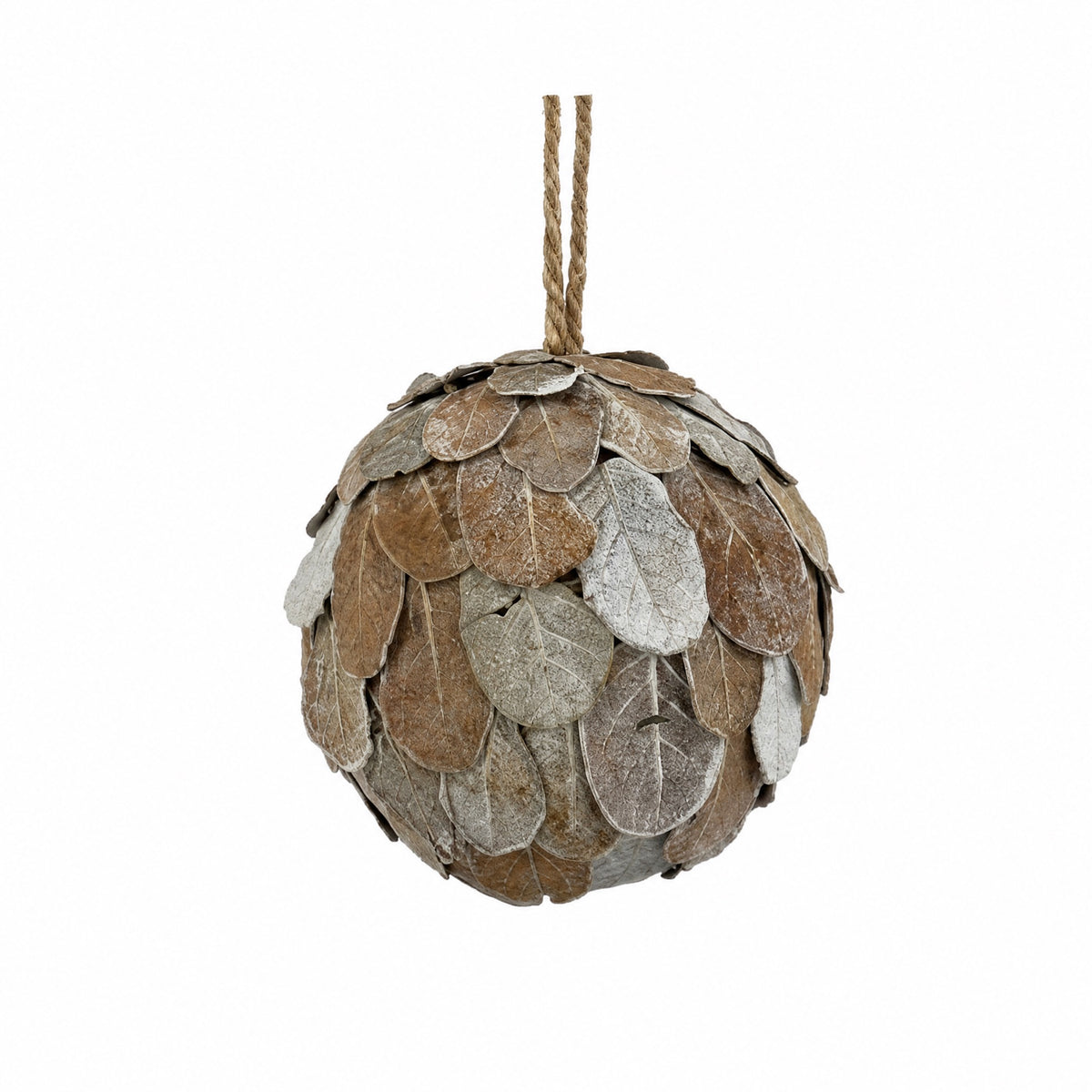 Decorative ball, natural, 10 cm in diameter