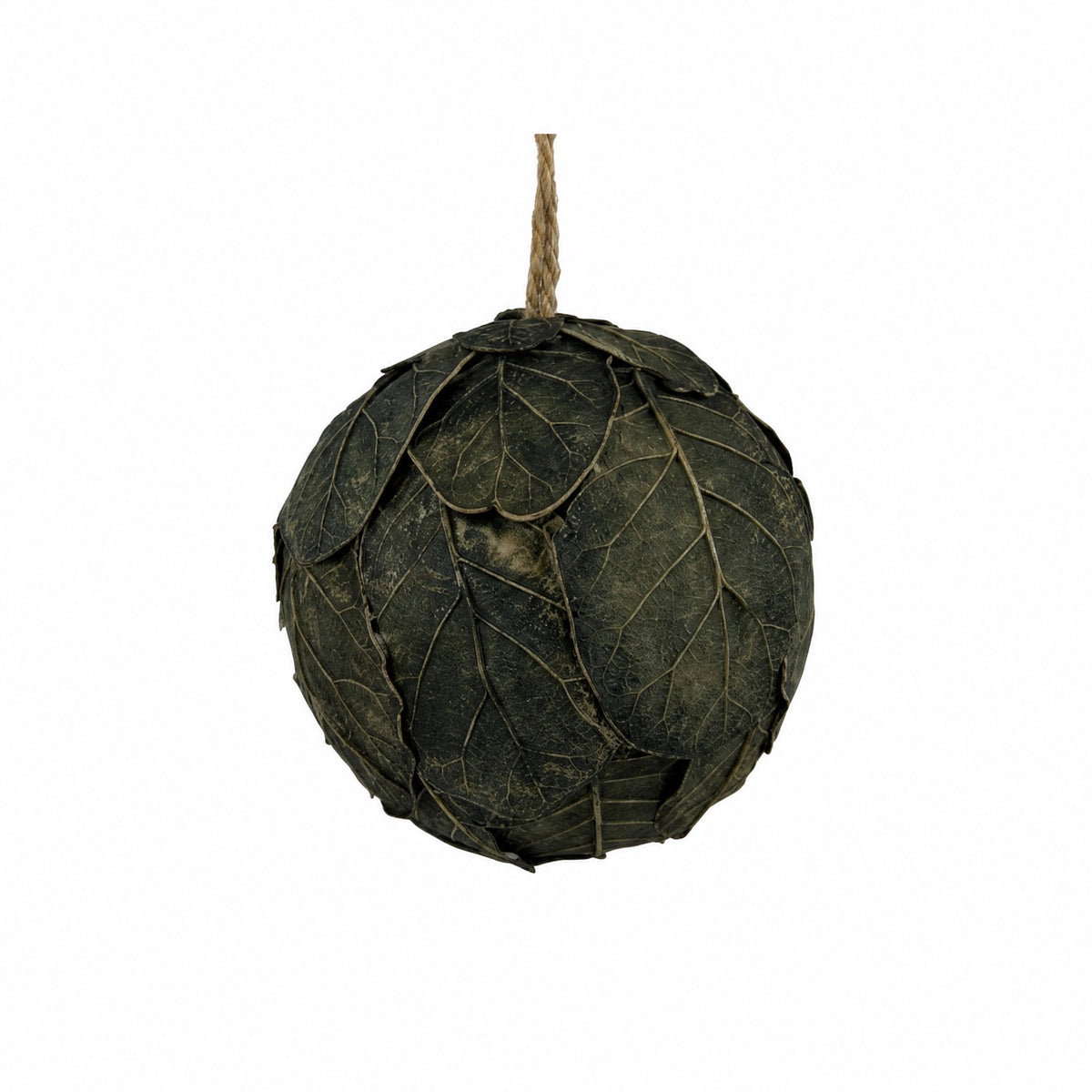 Decorative ball, natural, 10 cm in diameter