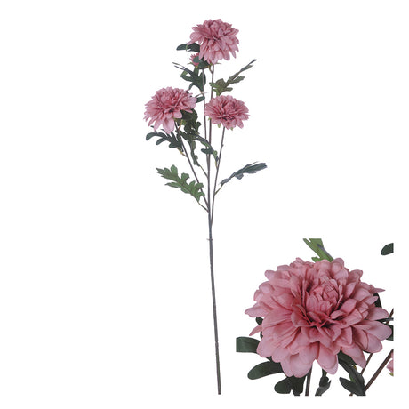 Kunstig Krysantemum rosa 83 cm lang