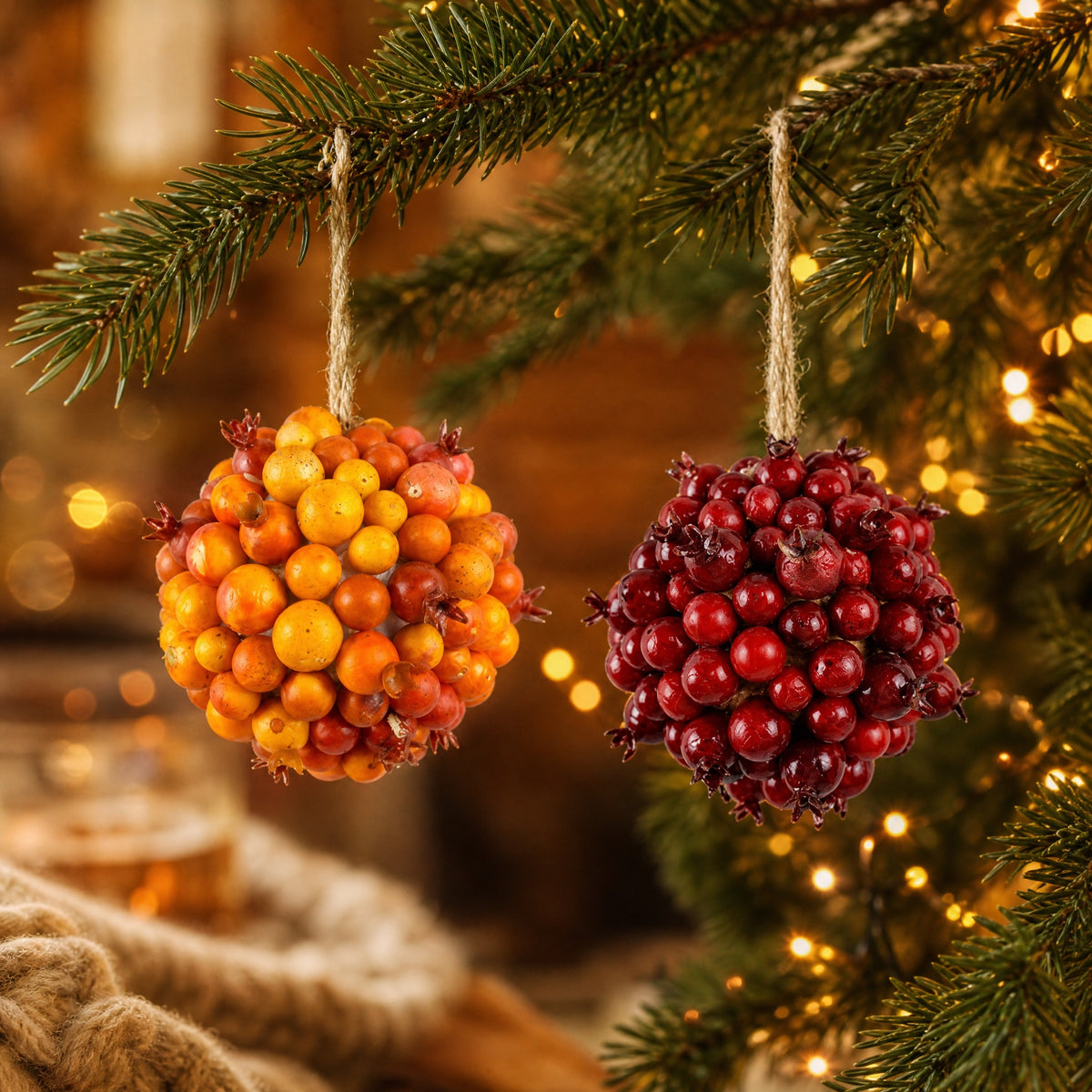 Decorative ball with berries