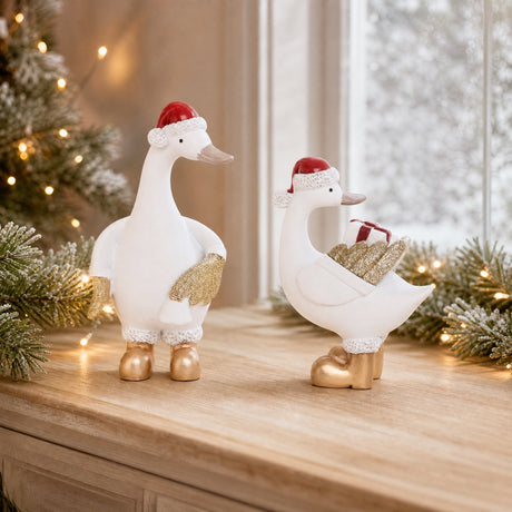 Christmas duck 12 cm tall