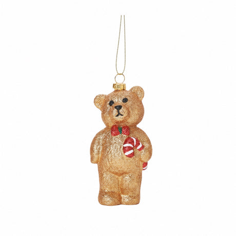Christmas bauble Glitter bear