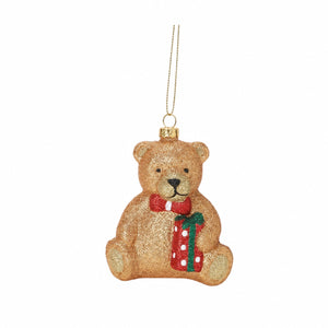 Christmas bauble Glitter bear