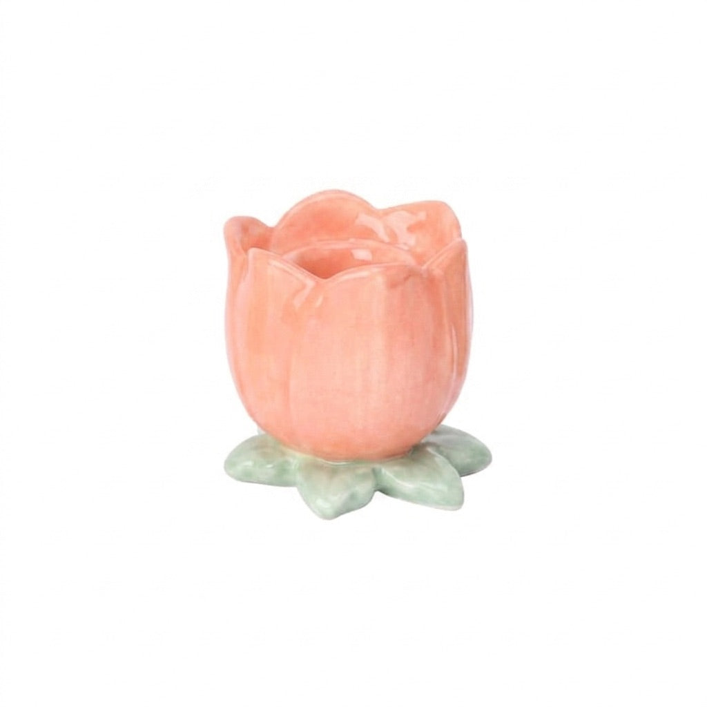 Tulip flower candle holder