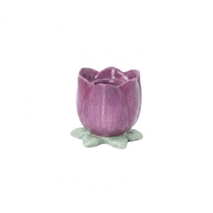 Tulip flower candle holder