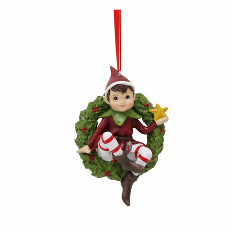 Elf with ribbon 12 cm tall